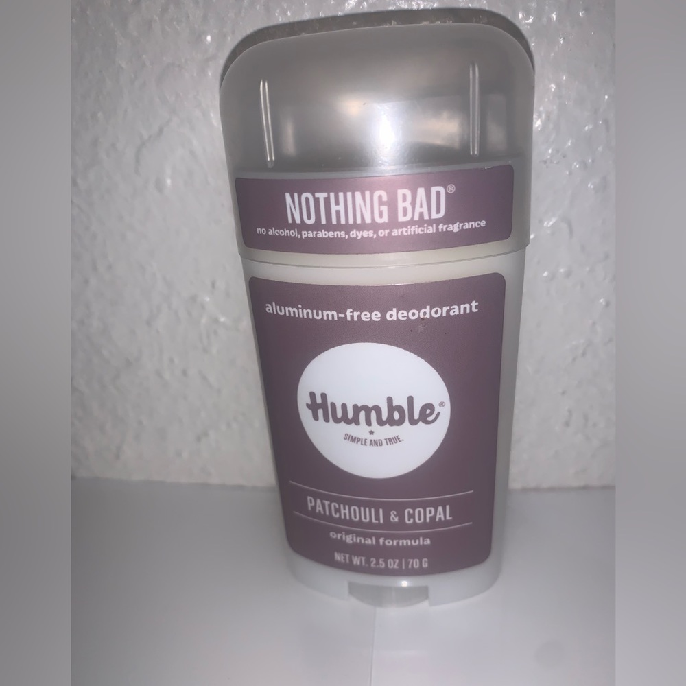 Humble Patchouli & Copal aluminum free deodorant 2.5 oz 70 g New